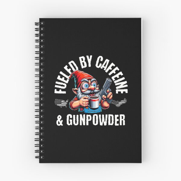 Item preview, Fueled By Caffeine Gunpowder Garden Gnome With Gun designed and sold by EstherDiane.