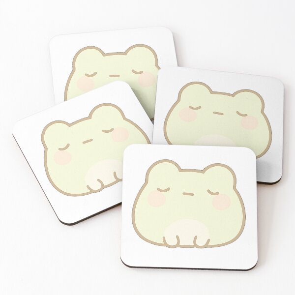 Item preview, Thoughtful Kawaii Mochi Blob Frog Sticker designed and sold by BluesSketchbook.
