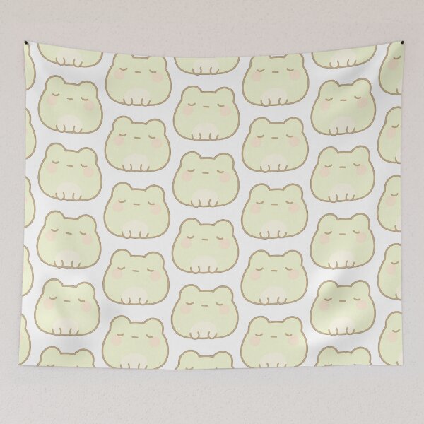 Item preview, Thoughtful Kawaii Mochi Blob Frog Sticker designed and sold by BluesSketchbook.