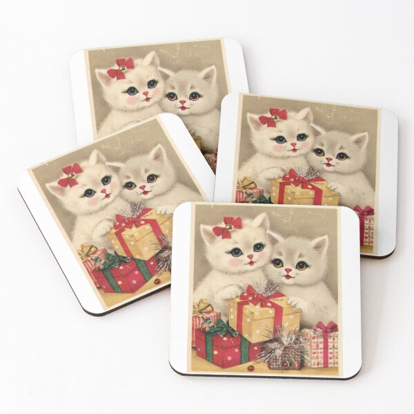 Item preview, Vintage cats with gifts designed and sold by MendaciousMina.