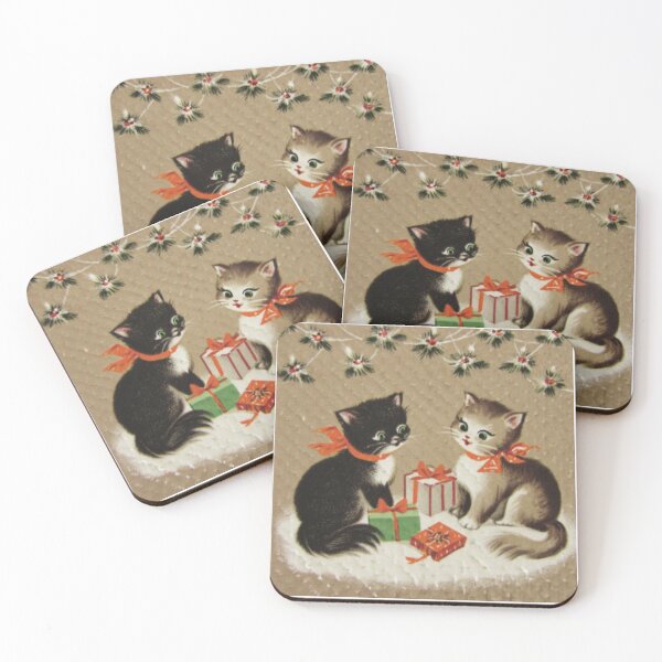 Item preview, Vintage cats with gifts designed and sold by MendaciousMina.
