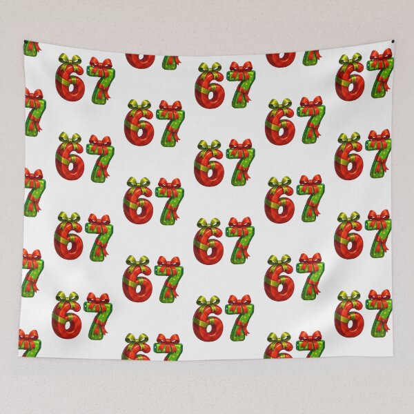 Item preview, 67 Christmas Gift Design – Festive Wrapped 6-7 TikTok Trend Holiday Art designed and sold by Ojo de Loca.