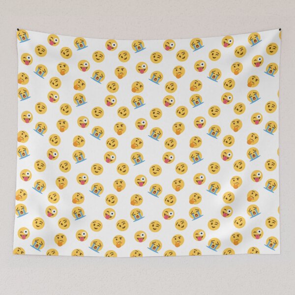 Item preview, Emoji Mood Mix – Fun Faces Pattern designed and sold by EniShiju.