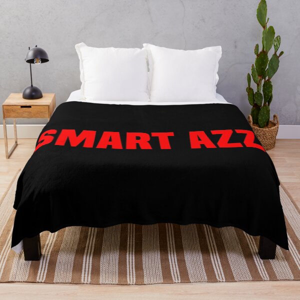 Item preview, Smart Azz, Red Funny Quotes Typography designed and sold by Memes N Lore .