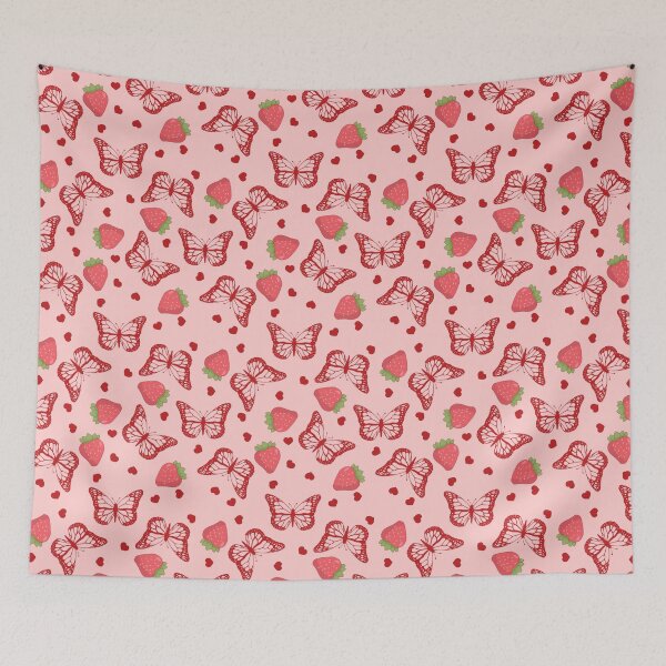 Item preview, Strawberry Butterfly Pattern designed and sold by CandyAppleCats.