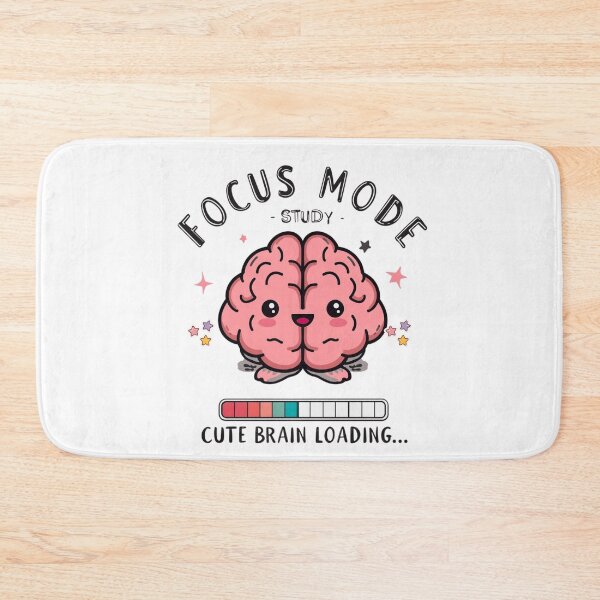 Item preview, Cute Brain Loading Character text designed and sold by Modern-Tropical.