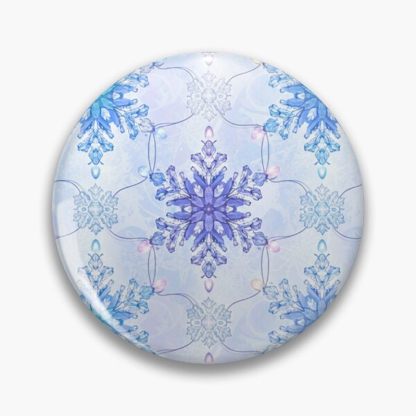 Item preview, Icy Blue Snowflakes and Holiday Lights designed and sold by Kloud99.