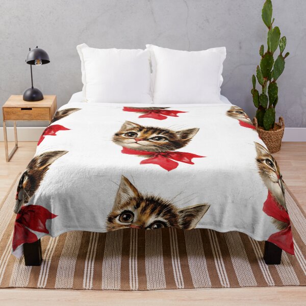 Item preview, Vintage cat with a red bow designed and sold by MendaciousMina.
