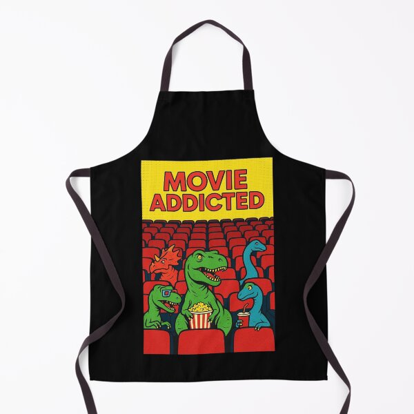 Artikelvorschau, Filmsüchtig – Pop-Art-Dinosaurier-Cinephile entworfen und verkauft von Sarcastic designs.