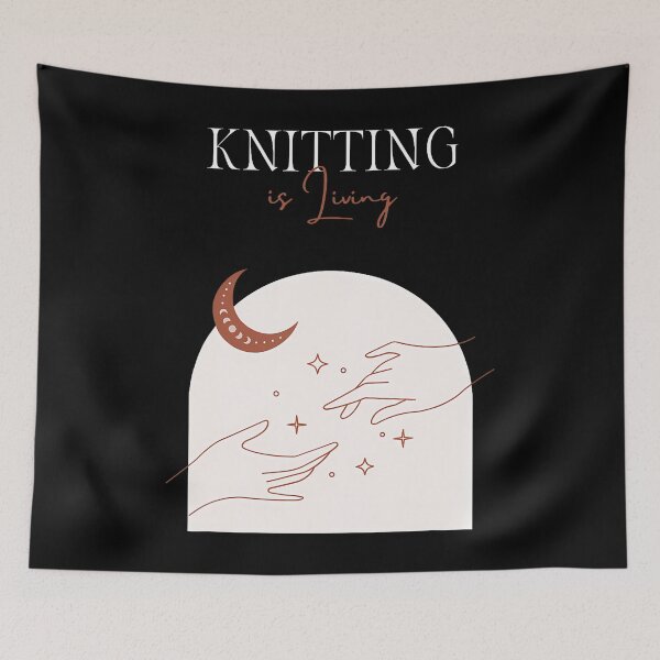 Item preview, Cozy Knitting Yarn Crafting Handmade Needlework Hobbyist designed and sold by DorisElaine.