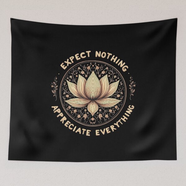Item preview, Expect Nothing Appreciate Everything Spiritual Buddha Yoga designed and sold by BrandyMartha.