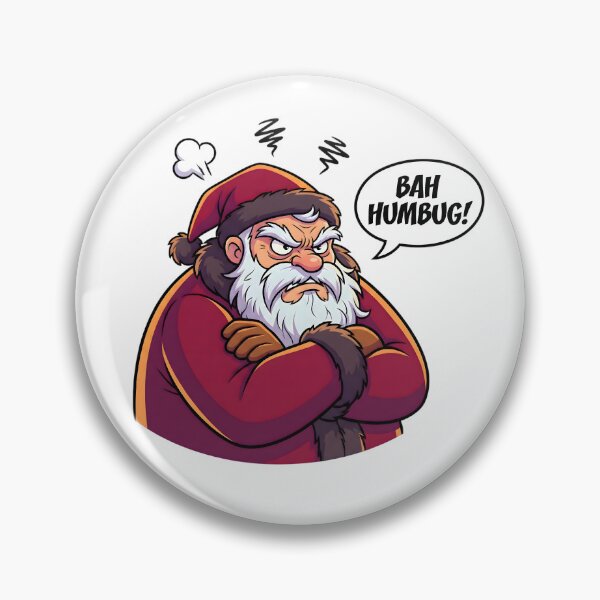 Item preview, Angry Santa Bah Humbug Cartoon designed and sold by SoulenCify.