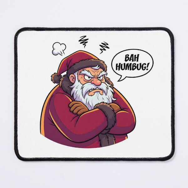 Item preview, Angry Santa Bah Humbug Cartoon designed and sold by SoulenCify.