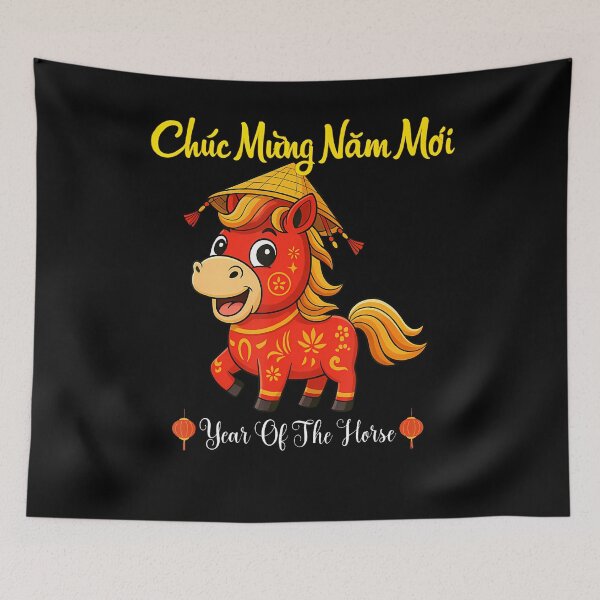 Item preview, Happy Vietnamese Lunar New Year Year Of The Horse 2026 designed and sold by LucilleAntoi.