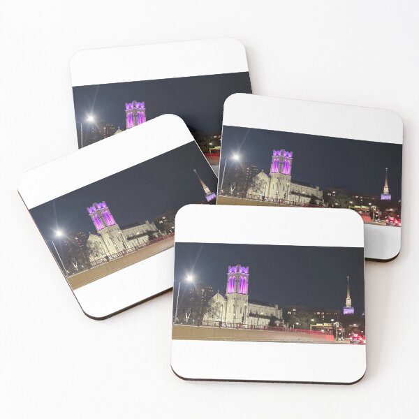 Item preview, Purple Lit Up Building Minneapolis  designed and sold by Midwest Photo & Fun.
