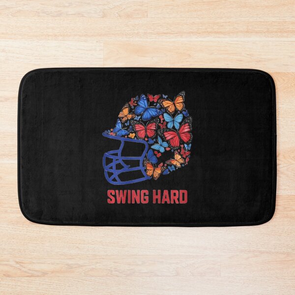 Item preview, Swing Hard Baseball Helmet Butterfly Lady Baseballer designed and sold by ElizabethVivan.