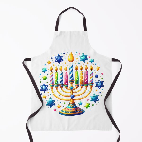 Item preview, Hanukkah Colorful Menorah Art With Star Of Davids designed and sold by DEC02.