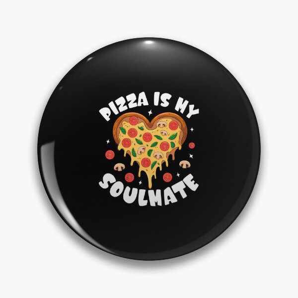 Item preview, Pizza Is My Soulmate Funny Heart Shaped Delight designed and sold by ElizabethVivan.
