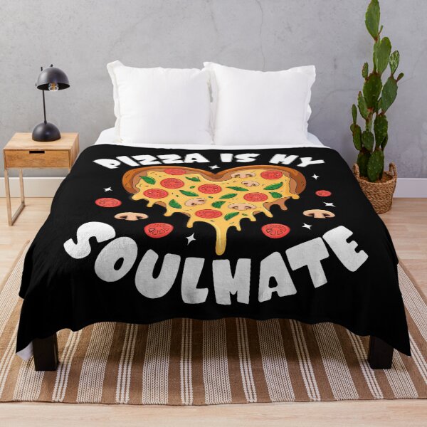 Item preview, Pizza Is My Soulmate Funny Heart Shaped Delight designed and sold by ElizabethVivan.