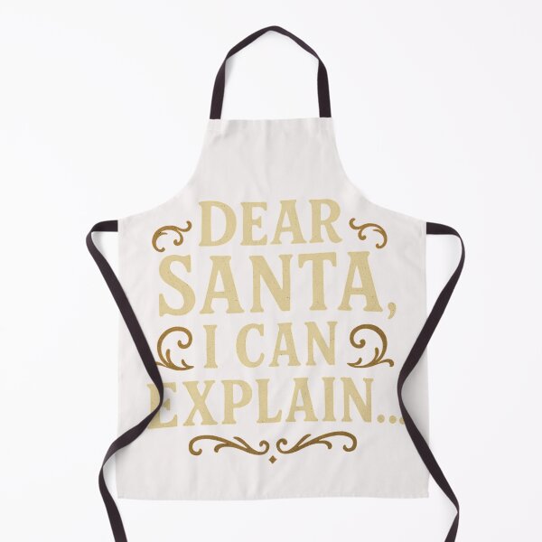 Item preview, Dear Santa, I Can Explain – Transparent Typography Xmas Design designed and sold by Papier Atelier Art.