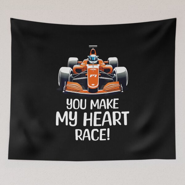 Item preview, You Make My Heart Race Funny Valentine Racing Lover Boy designed and sold by BeulahJoseph.