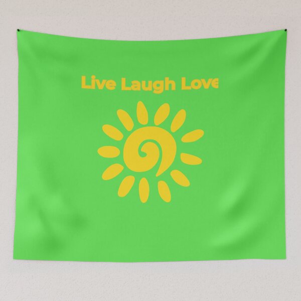 Item preview, Live Laugh Love Yellow Swirl Sun Graphic Design designed and sold by Hi-Vibes.
