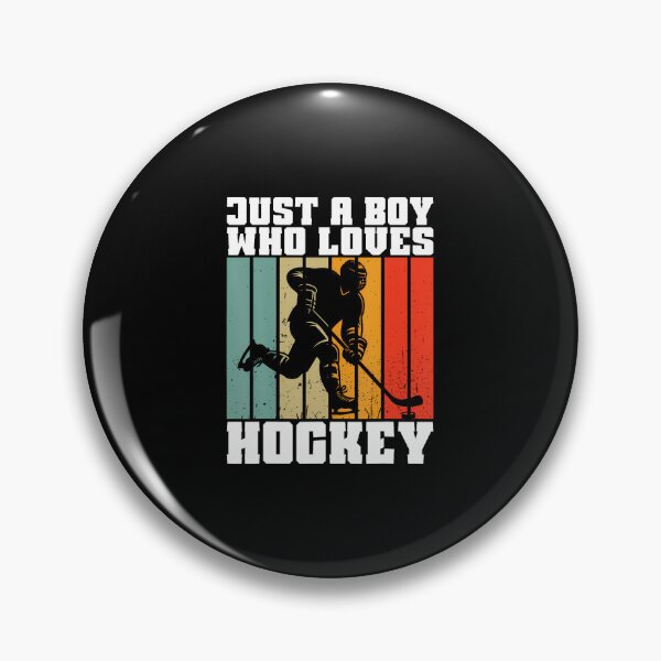Artikelvorschau, Vintage-Version: Einfach ein Junge, der Hockey liebt (für Jungen) entworfen und verkauft von ElizabethVivan.