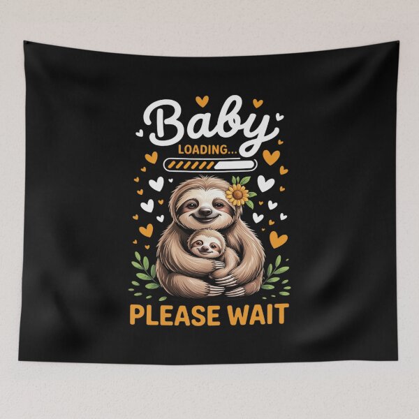 Item preview, Baby Loading, Expecting Mom To Be, Pregnancy Reveal, Sloths designed and sold by RustsyMin.