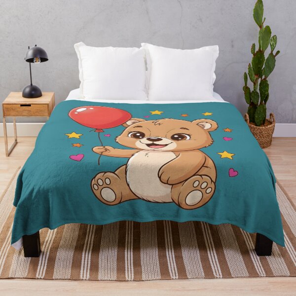 Item preview, Smiling Baby Bear with Balloon – Cute Baby Bear. designed and sold by LMDIGITAL6.