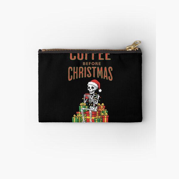 Item preview, Coffee Before Christmas: Funny Skeleton Drinking Coffee Holiday Design designed and sold by DesignsDominus.