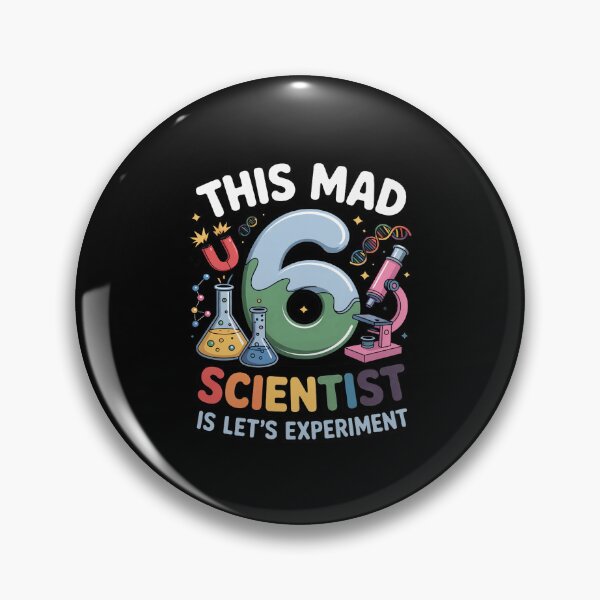 Item preview, 6 Years Old 6th Birthday Boys Girls Science Theme Party designed and sold by RustsyMin.