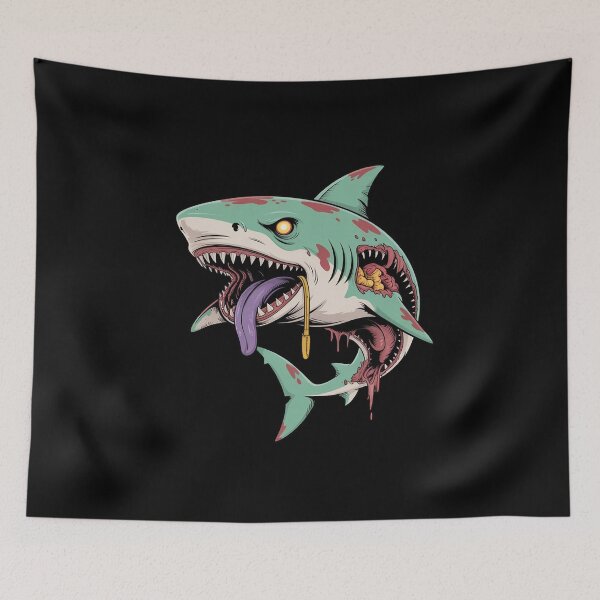 Item preview, Zombie Shark Halloween Party Outfit Gift for Surfer Children designed and sold by RustsyMin.