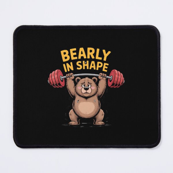 Item preview, Bearly In Shape Funny Weightlifting Bear Gym Workout Fitness designed and sold by DorisElaine.