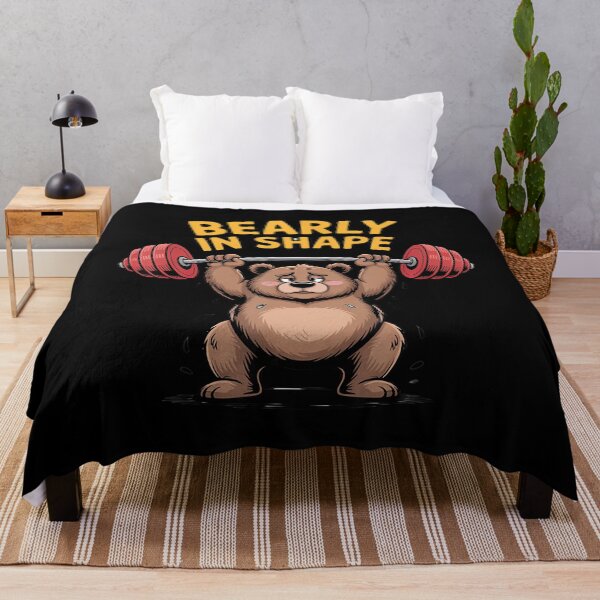 Item preview, Bearly In Shape Funny Weightlifting Bear Gym Workout Fitness designed and sold by DorisElaine.