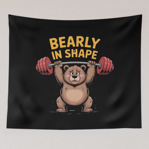 Item preview, Bearly In Shape Funny Weightlifting Bear Gym Workout Fitness designed and sold by DorisElaine.