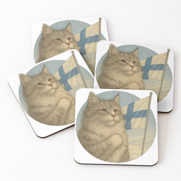 Item preview, Cat Salute Finland designed and sold by Fort Galaxy.