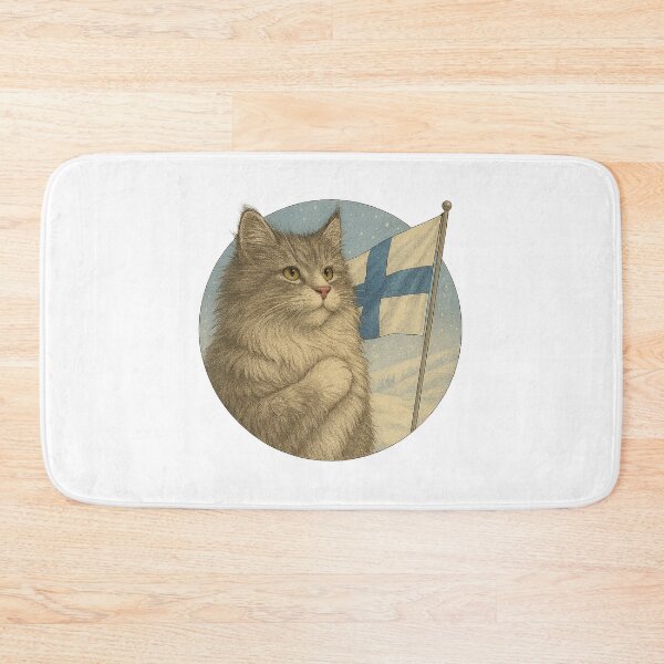 Item preview, Cat Salute Finland designed and sold by Fort Galaxy.