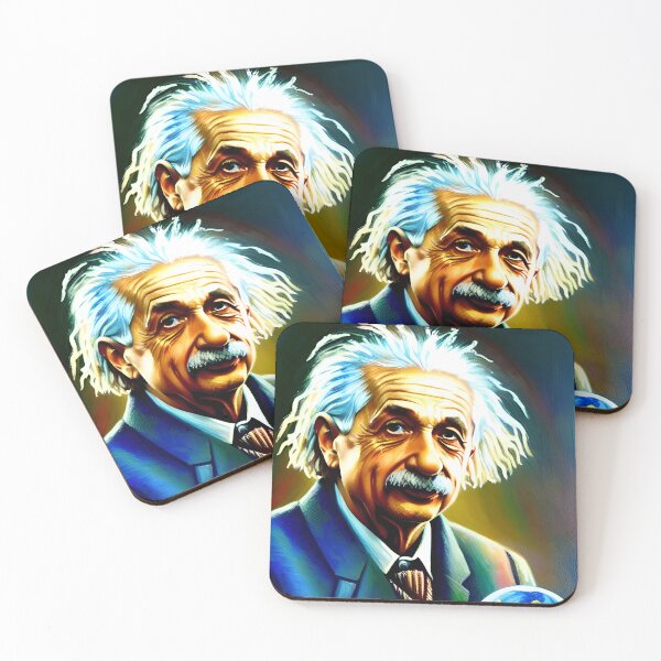 Item preview, Surreal Cosmic Portrait of Albert Einstein Art designed and sold by PinUpPizzazz.