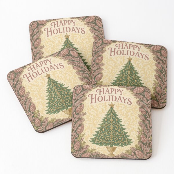 Item preview, Christmas Tree, Baroque & Pinecones - Happy Holidays designed and sold by DesignsByPrnces.