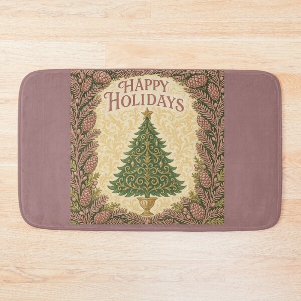 Item preview, Christmas Tree, Baroque & Pinecones - Happy Holidays designed and sold by DesignsByPrnces.
