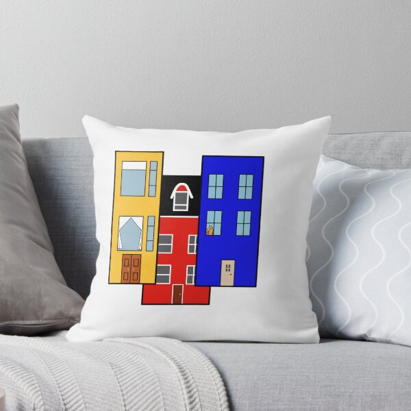 Item preview, Colorful Row Houses Illustration- Quirky St. John's Inspired Art  designed and sold by SeasaltNL.