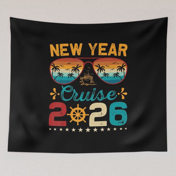 Item preview, Vintage New Year Cruise 2026 Family Matching Nye Celebration designed and sold by BeulahJoseph.