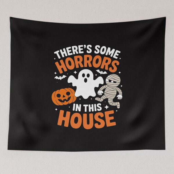 Item preview, There's Some Horrors In This House Halloween Ghost Pumpkin designed and sold by GalaFunny.
