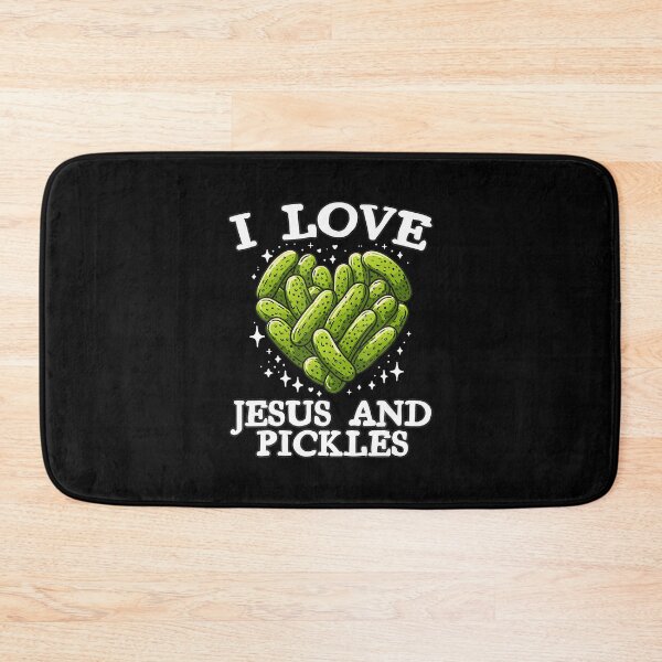 Item preview, I Love Jesus And Pickles Pickles Jesus Salty And Saved designed and sold by ClaraTeresa1.