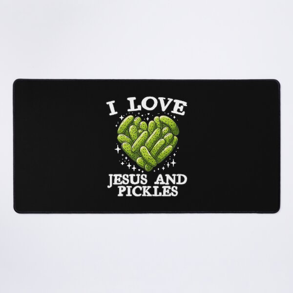 Item preview, I Love Jesus And Pickles Pickles Jesus Salty And Saved designed and sold by ClaraTeresa1.