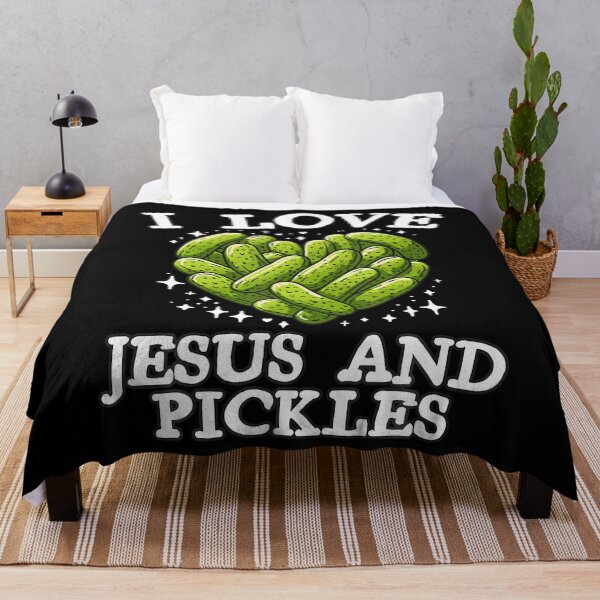 Item preview, I Love Jesus And Pickles Pickles Jesus Salty And Saved designed and sold by ClaraTeresa1.