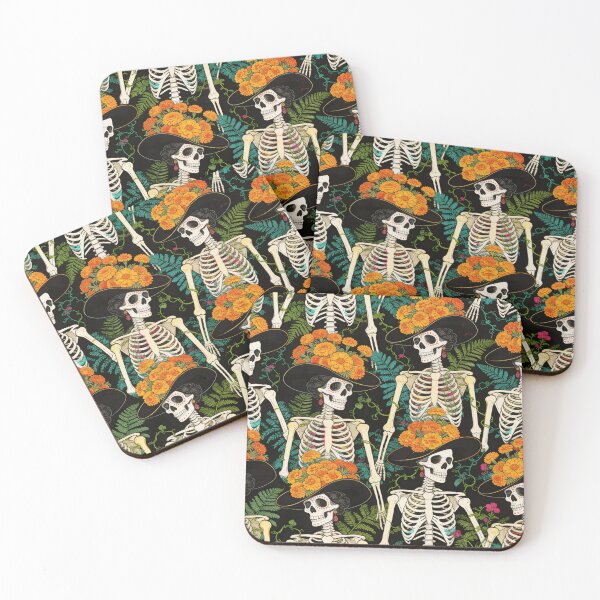 Item preview, Eternal Bloom: Maximalist Catrina & Marigold Pattern designed and sold by The boys.