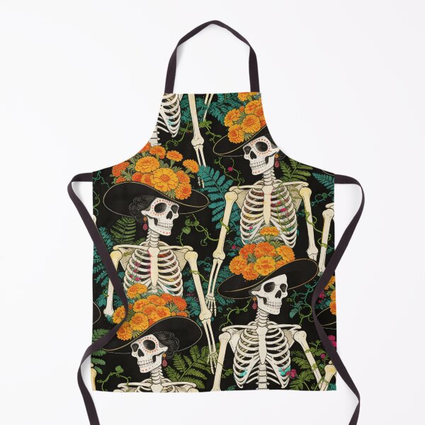 Item preview, Eternal Bloom: Maximalist Catrina & Marigold Pattern designed and sold by The boys.