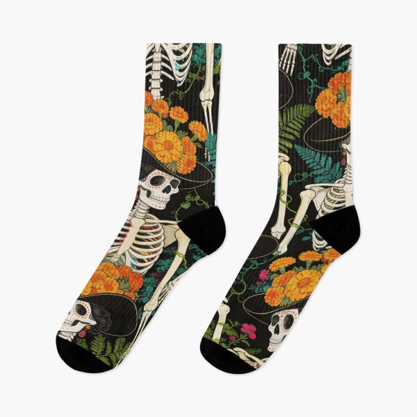 Item preview, Eternal Bloom: Maximalist Catrina & Marigold Pattern designed and sold by The boys.