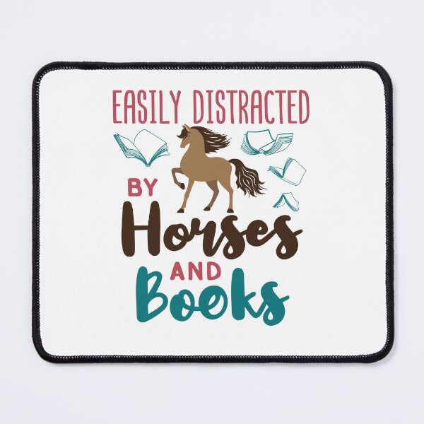 Item preview, Easily Distracted by Horses and Books designed and sold by jaygo.